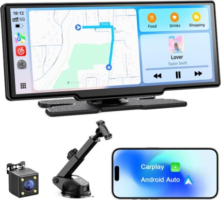 8.1'' Wireless Apple Carplay Screen for Car, Android Auto